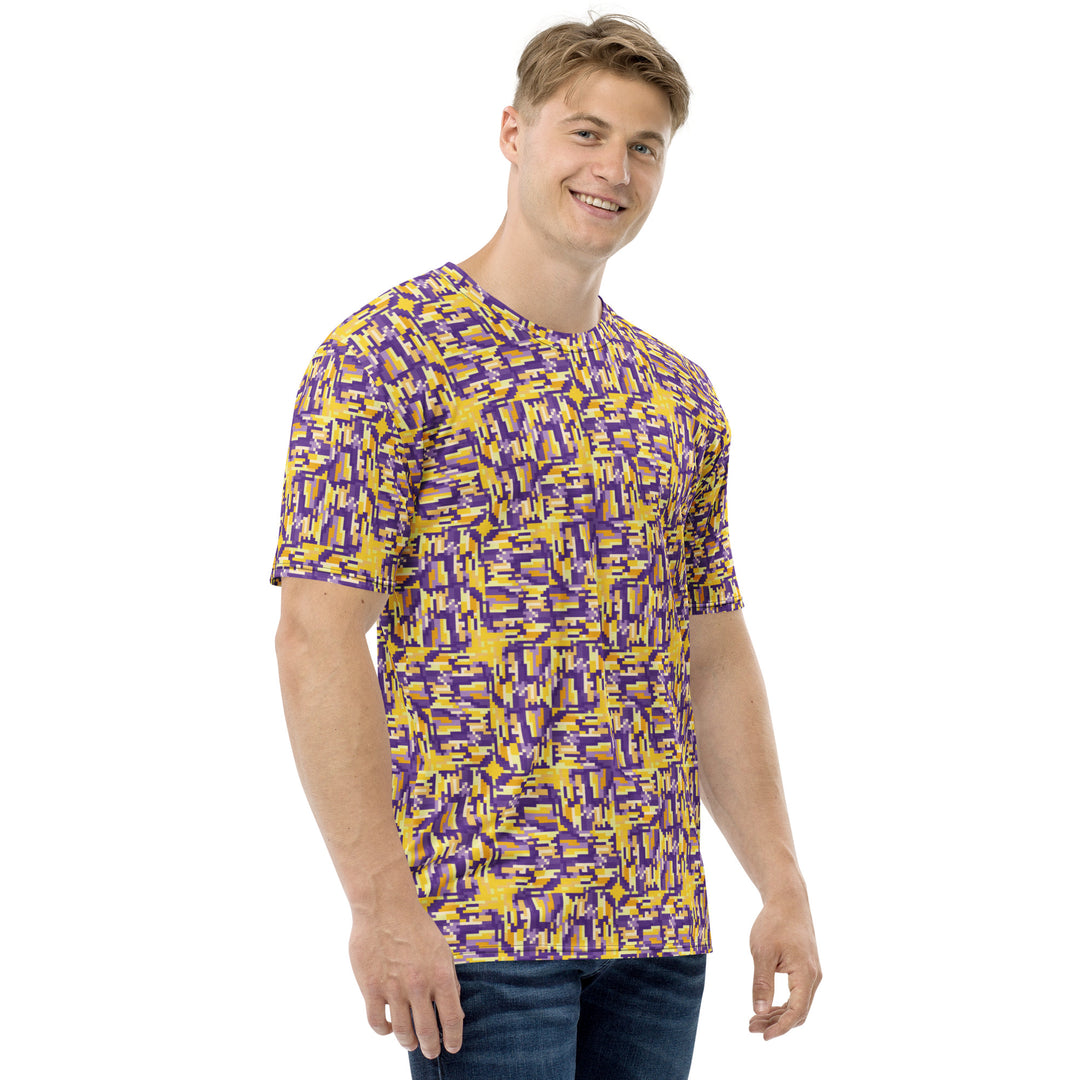 Premium Men's Jersey - Yellow-Purple Deception