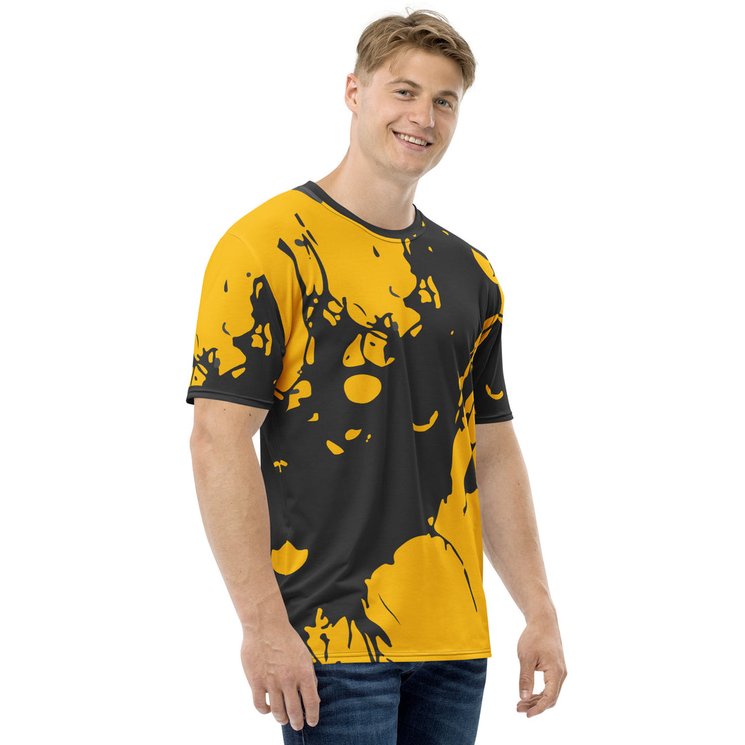 Premium Men's Jersey - Yellow-Black Blob