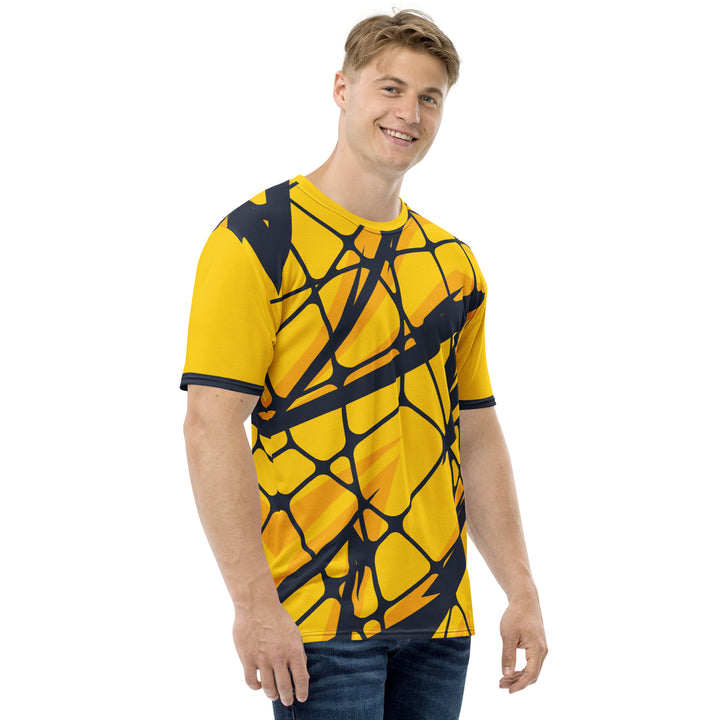 Premium Men's Jersey - Yellow-Black Net