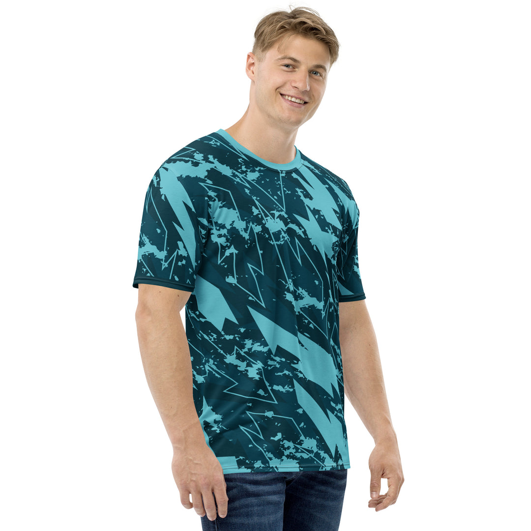 Premium Men's Jersey - Turquoise Bolt