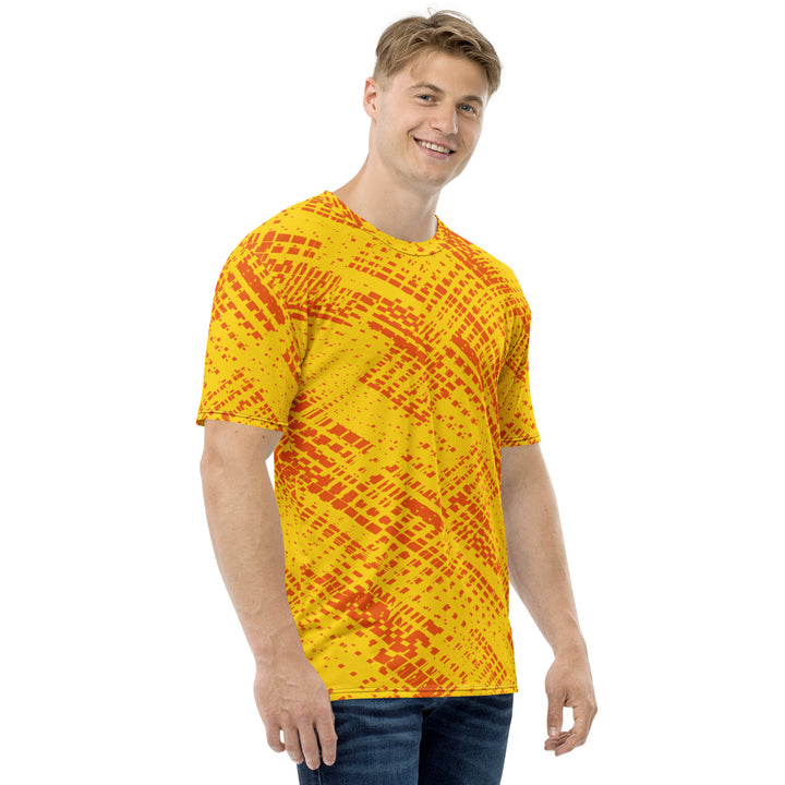 Premium Men's Jersey - Yellow-Orange Shaft