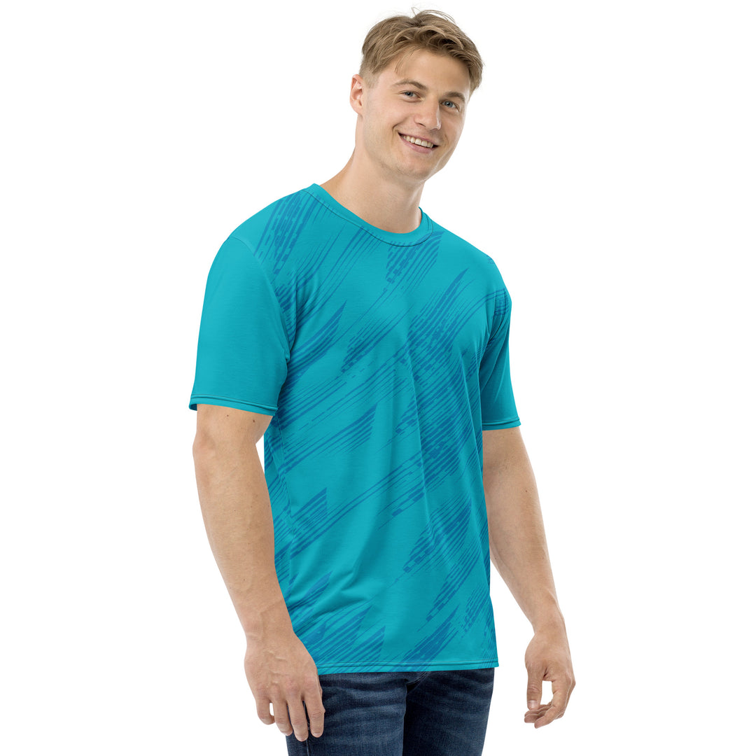 Premium Men's Jersey - Turquoise-Blue Ray