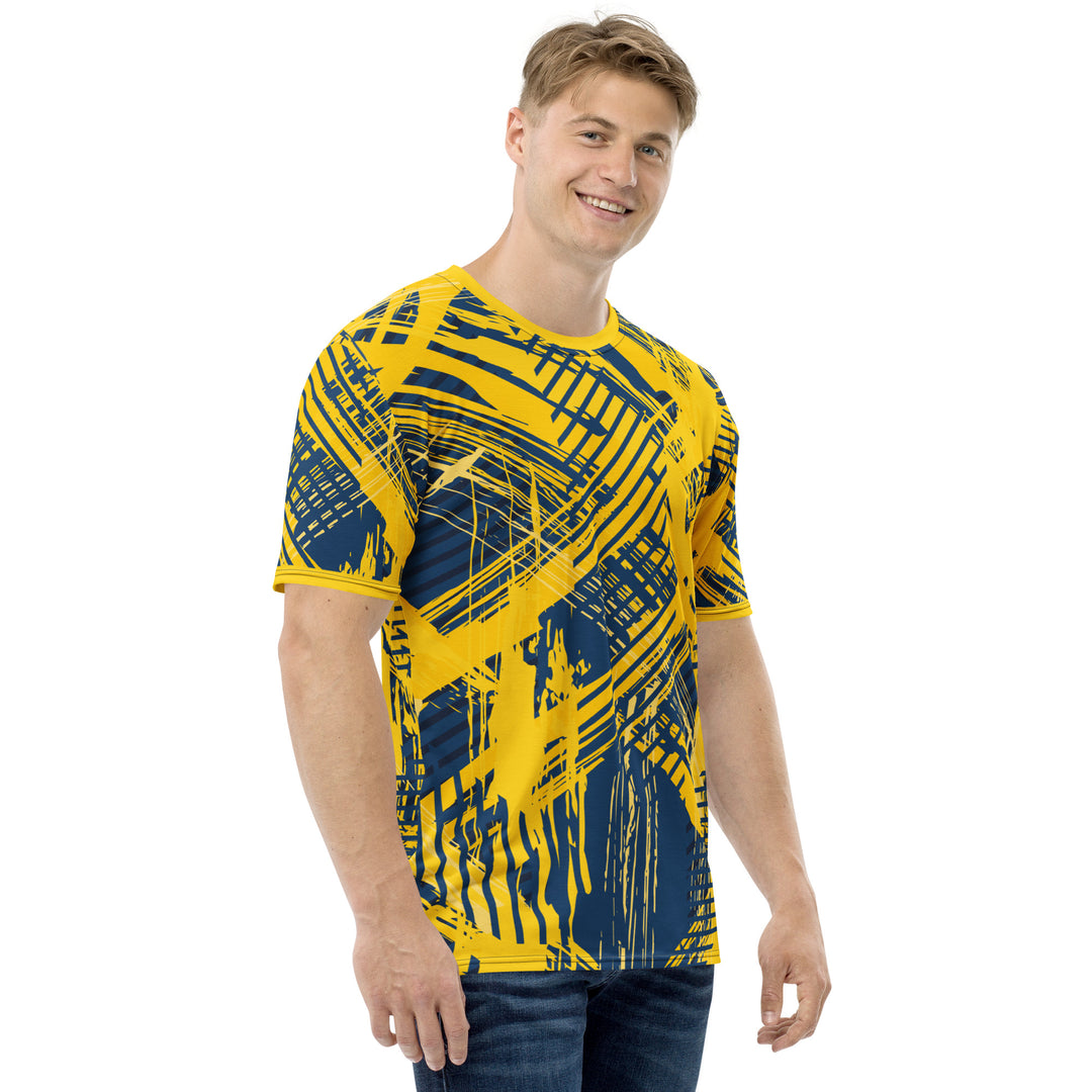 Premium Men's Jersey - Yellow-Blue Track