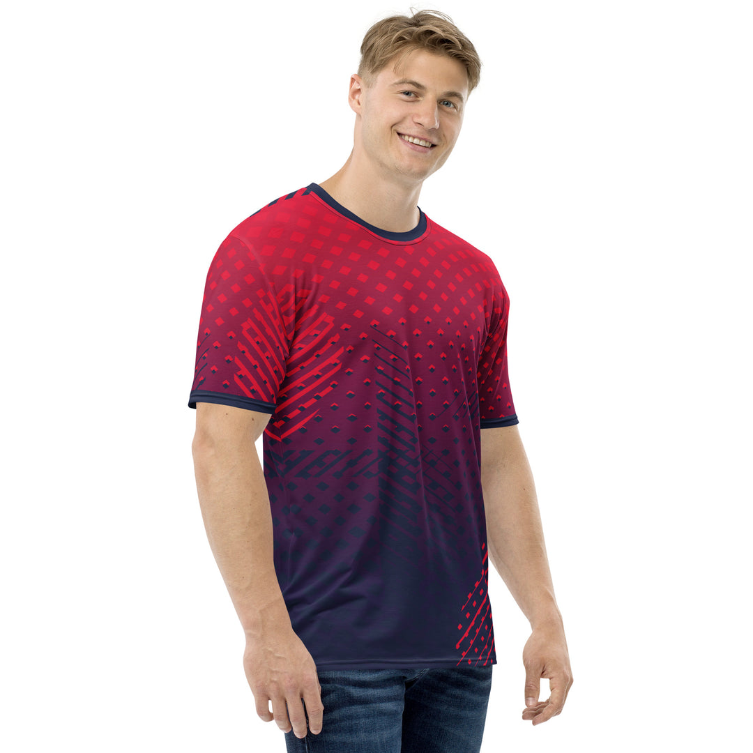 Premium Men's Jersey - Red-Blue Quick