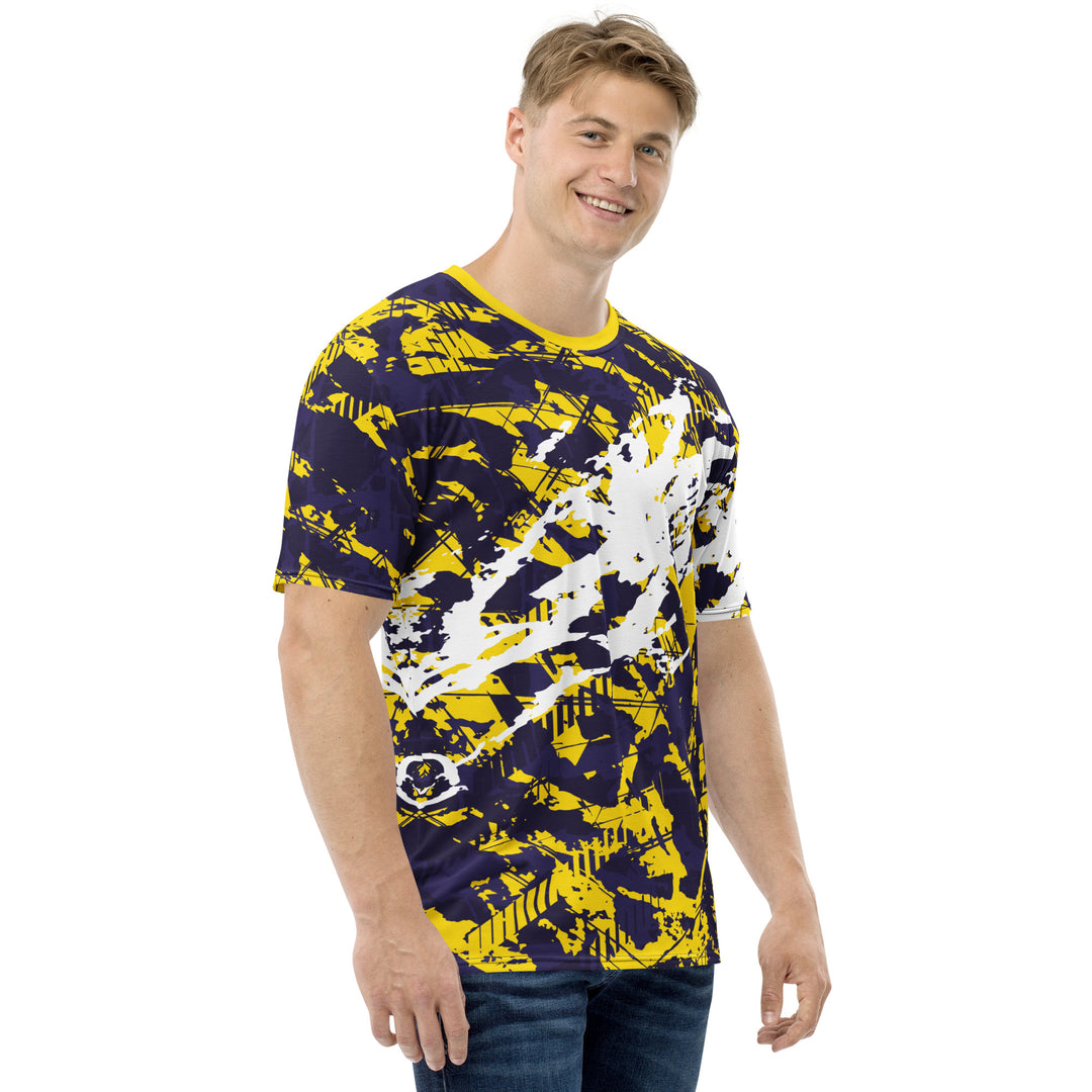 Premium Men's Jersey - Yellow-Purple Cut