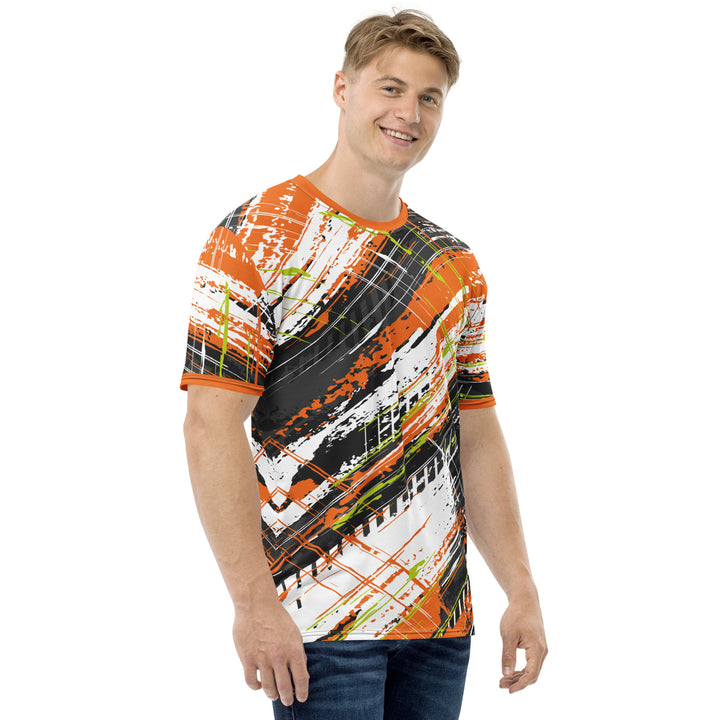 Premium Men's Jersey - Black-Orange Trace