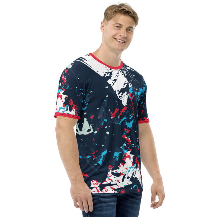 Premium Men's Jersey - Blue-Red Charge