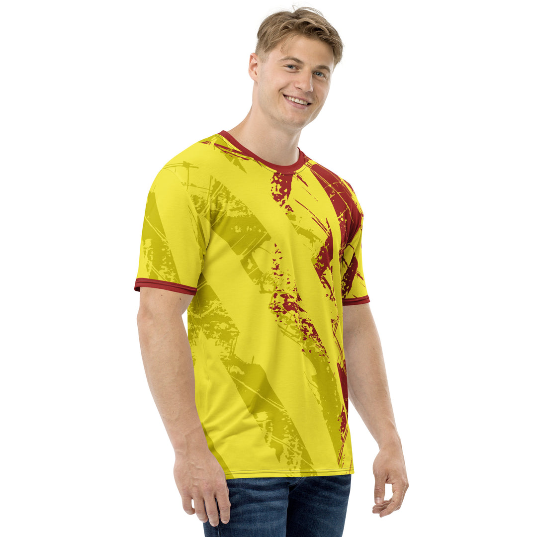 Premium Men's Jersey - Yellow-Red Cover