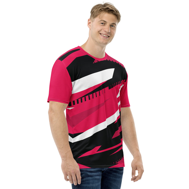 Premium Men's Jersey - Pink-Black Simple