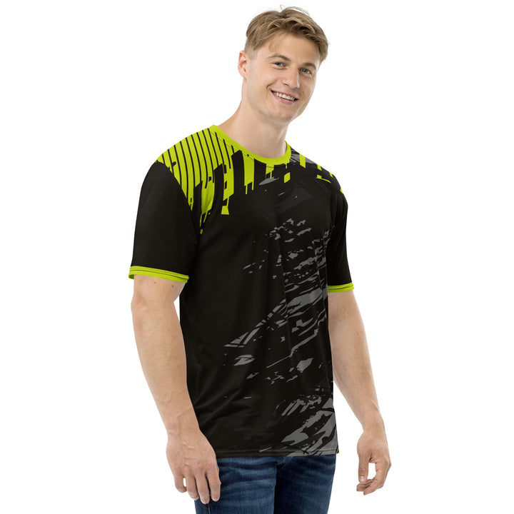 Premium Men's Jersey - Black-Green Control