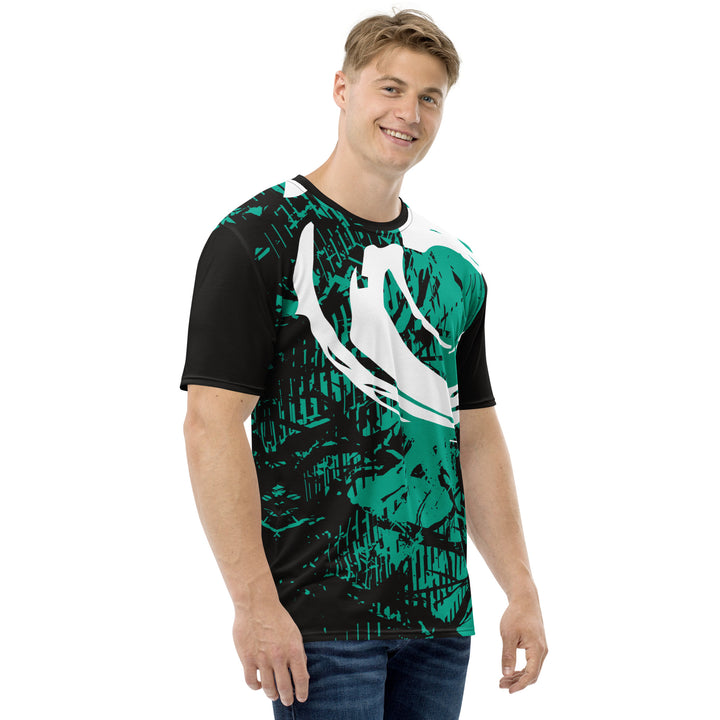 Premium Men's Jersey - Black-Green Rescue