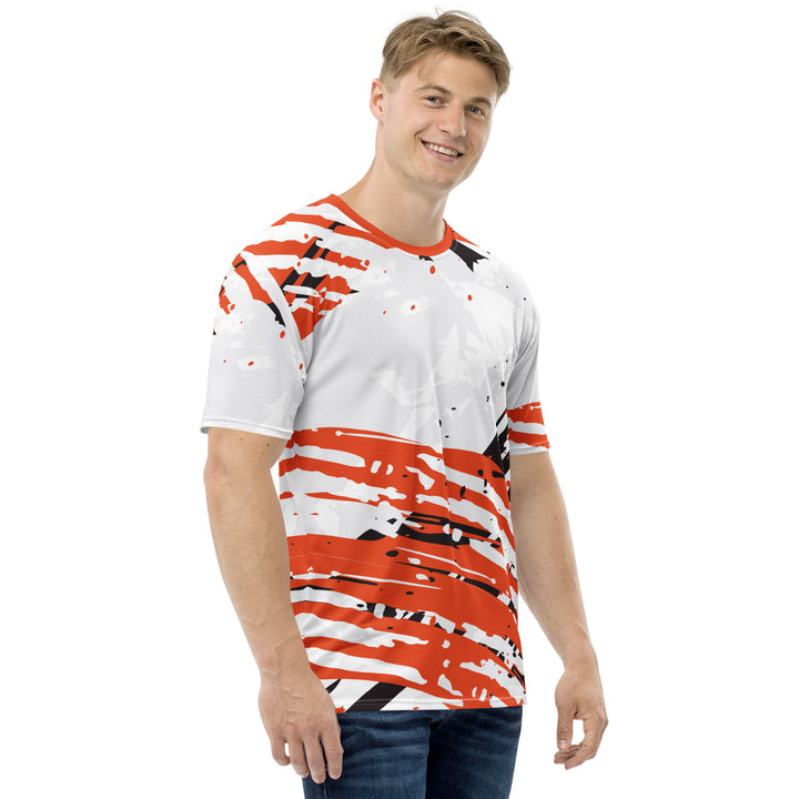 Premium Men's Jersey - White-Orange Fair