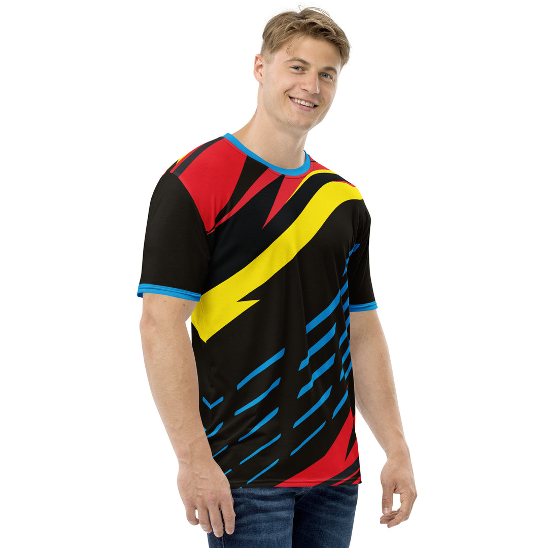 Premium Men's Jersey - Black-Blue Super