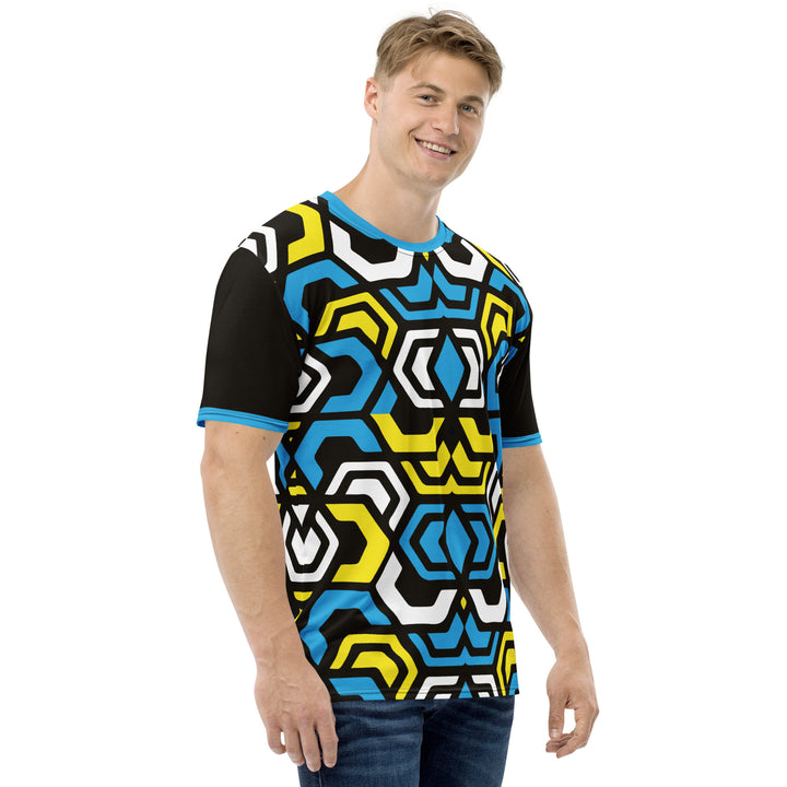 Premium Men's Jersey - Blue-Yellow Illusion