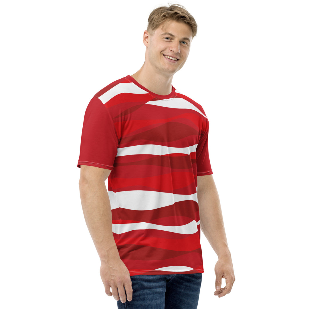 Premium Men's Jersey - Red-White Water