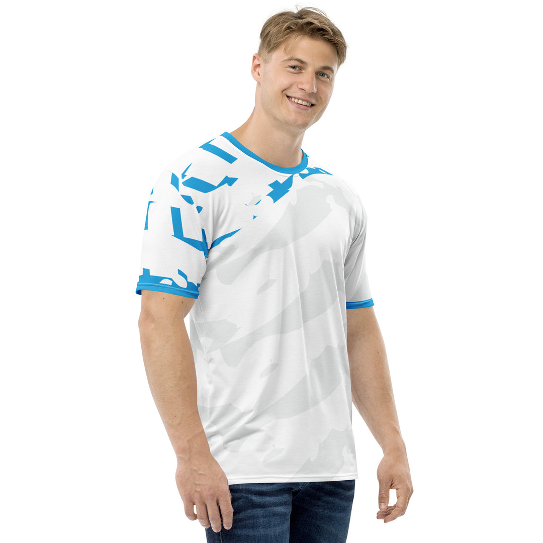 Premium Men's Jersey - Grey-Blue Fin