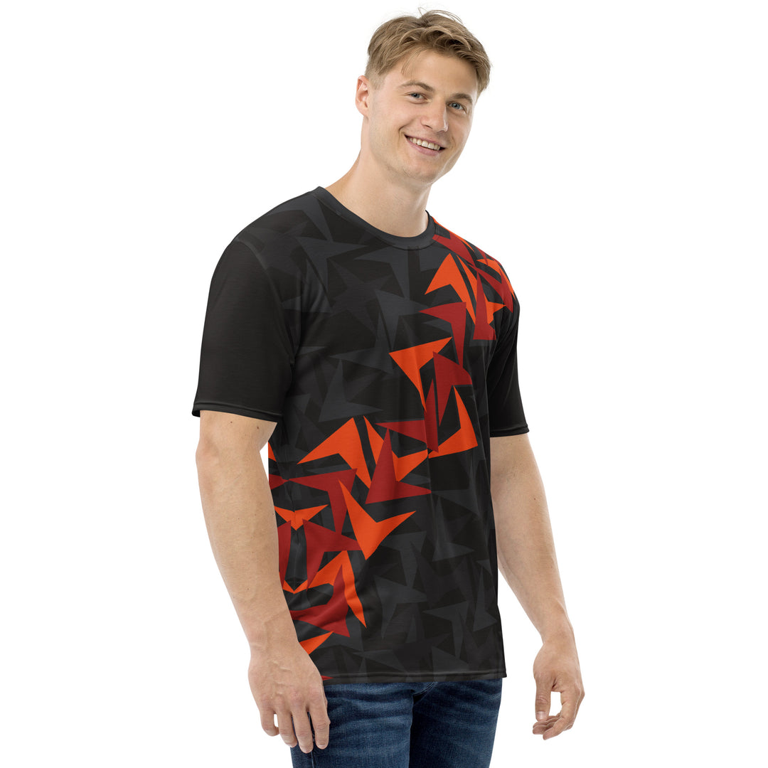 Premium Men's Jersey - Black-Red Strike