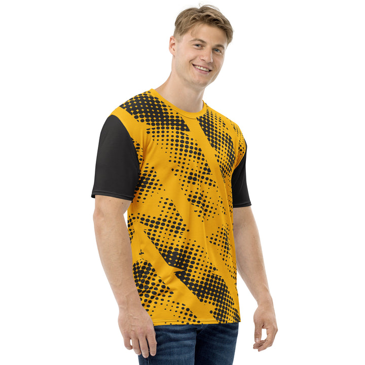 Premium Men's Jersey - Yellow-Black Haltfone