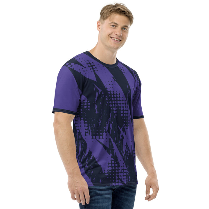 Premium Men's Jersey - Purple-Black Bolt