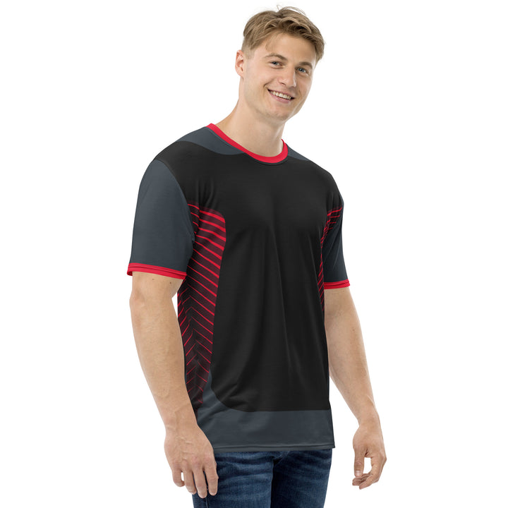 Premium Men's Jersey - Black-Red Hermes