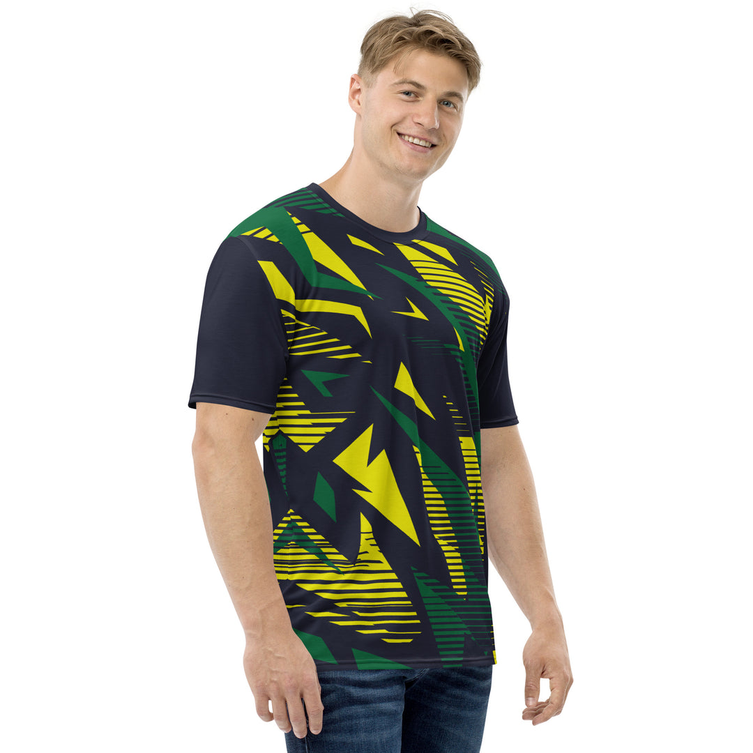 Premium Men's Jersey - Black-Yellow Arrow