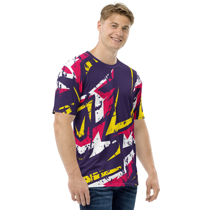 Premium Men's Jersey - Purple-Pink Graffiti