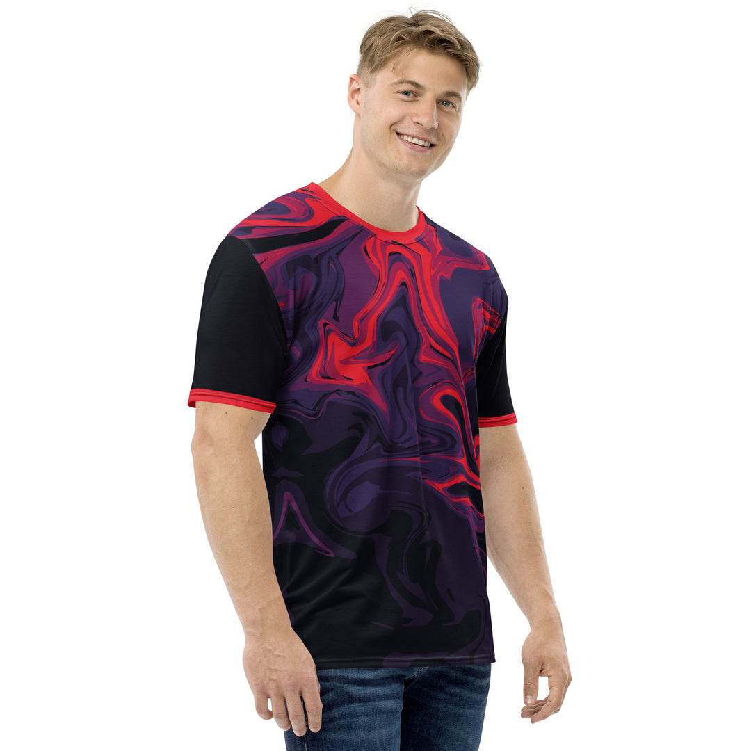 Premium Men's Jersey - Black-Red Heat