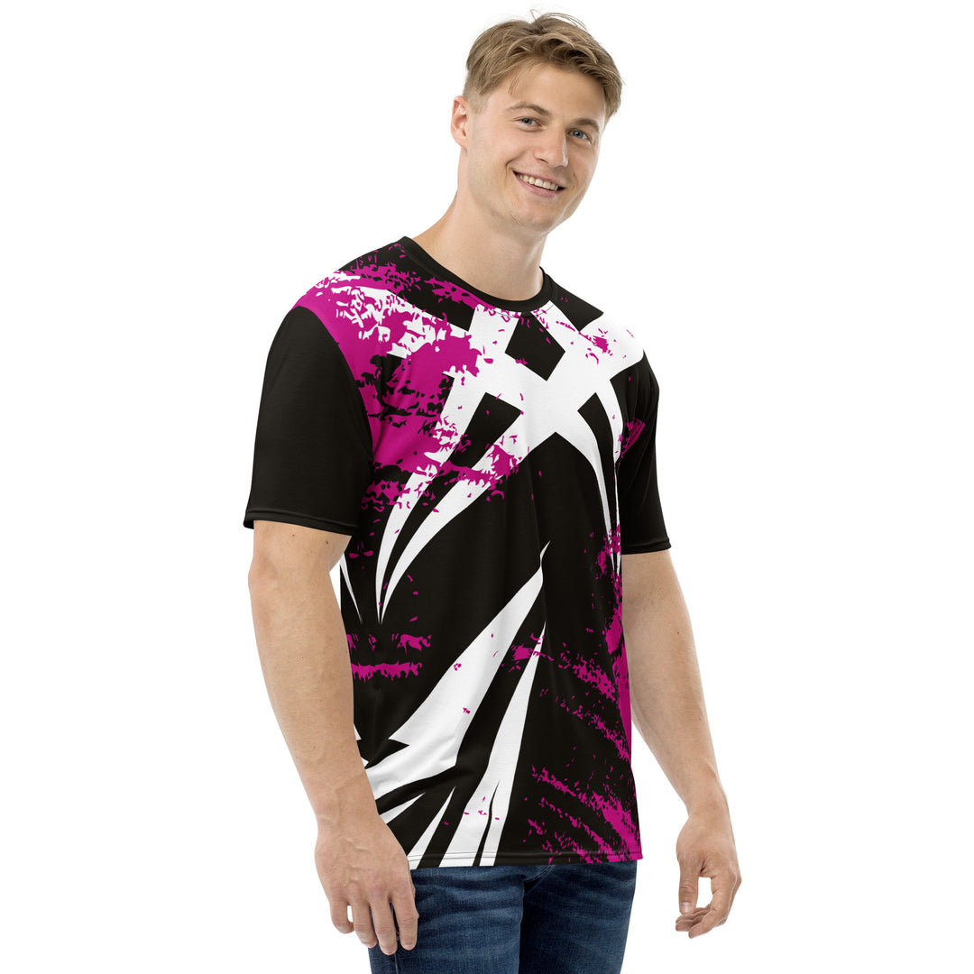 Premium Men's Jersey - Black-Pink Tribal