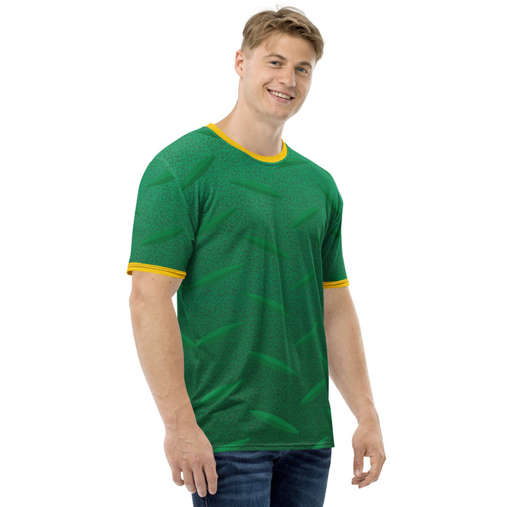 Premium Men's Jersey - Green-Yellow Metal