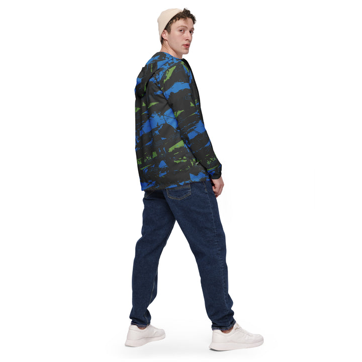 Men’s Windbreaker - Black-Blue Hidden