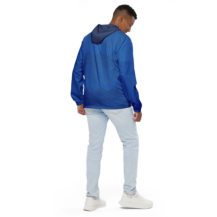 Men’s Windbreaker - Blue-Black Points