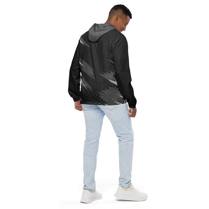 Men’s Windbreaker - Black-Grey Invade