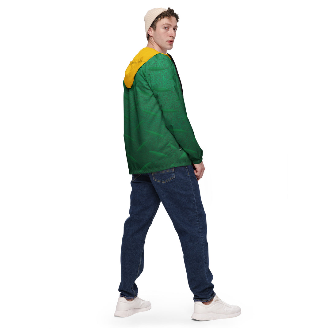 Men’s Windbreaker - Green-Yellow Metal