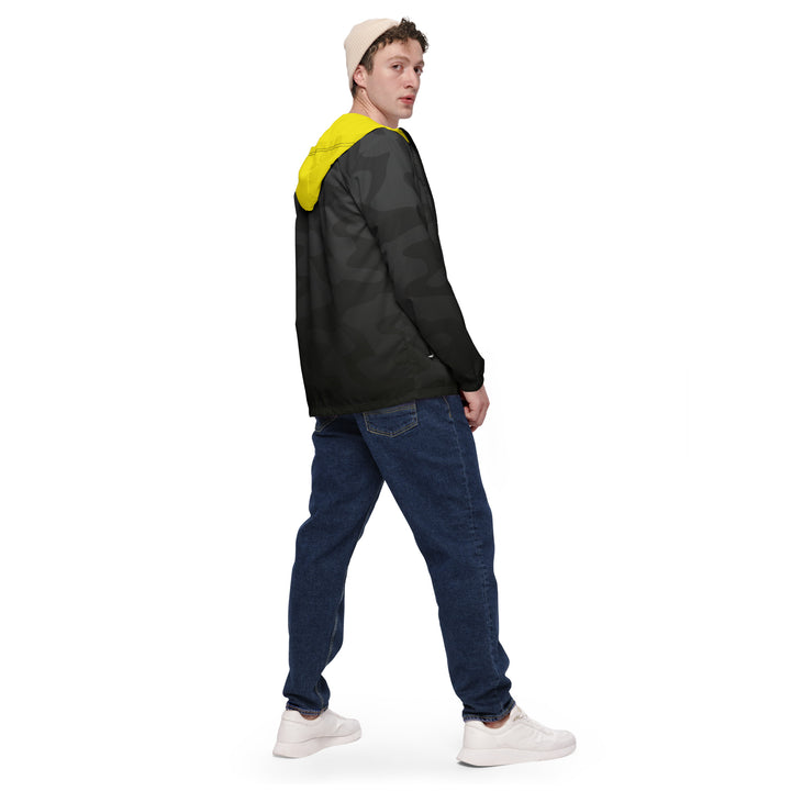 Men’s Windbreaker - Black-Yellow Bolt