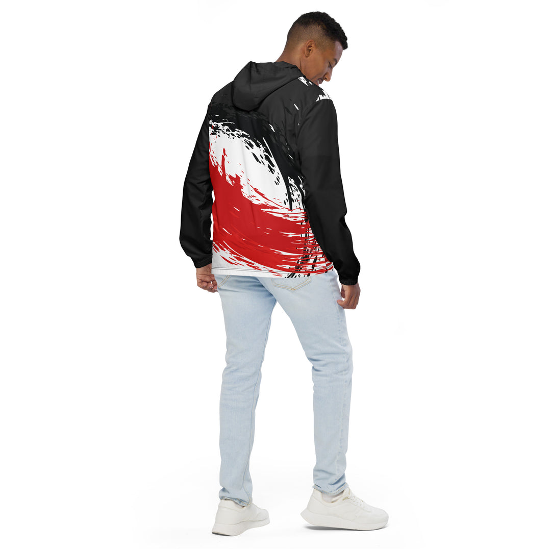 Men’s Windbreaker - White-Red Fusion