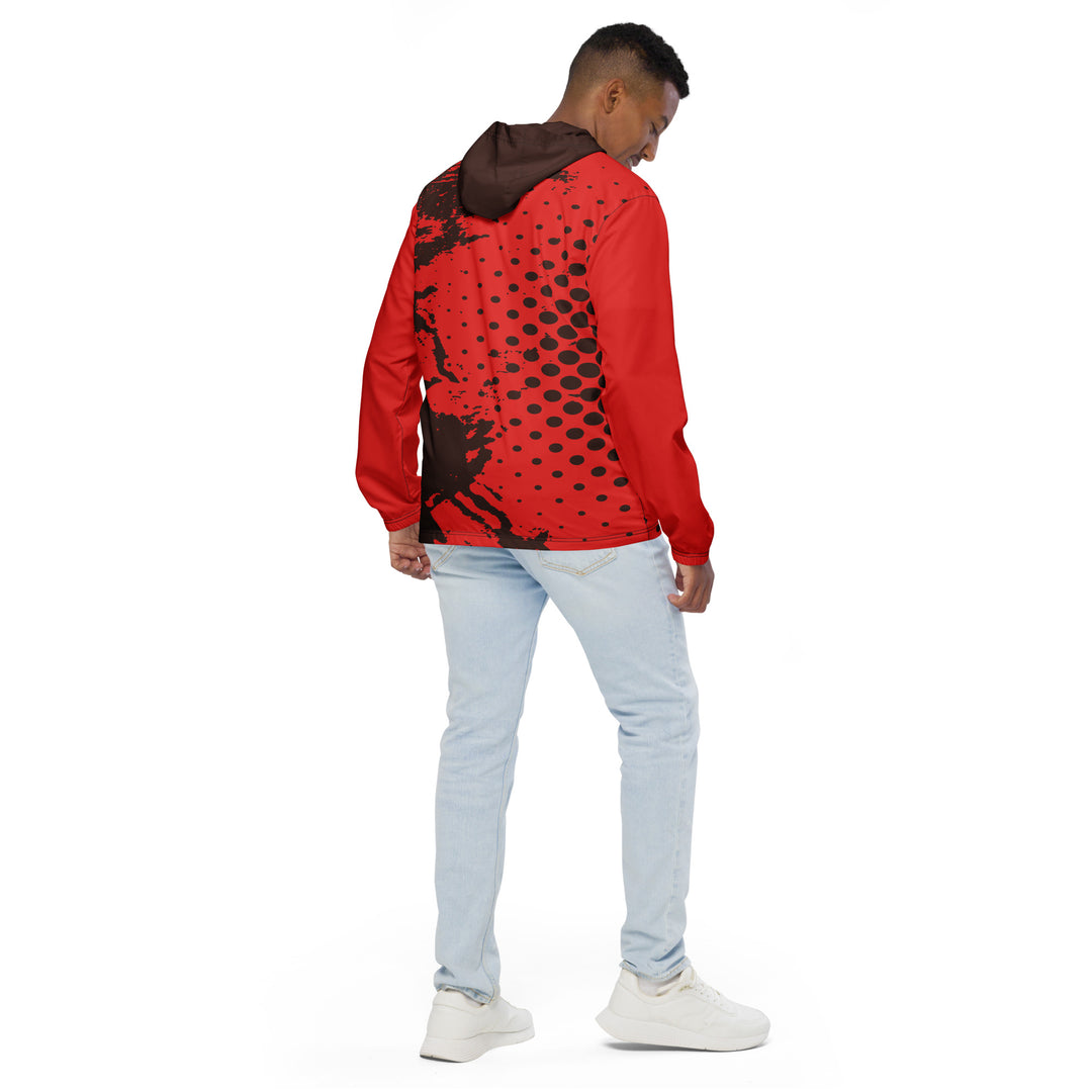 Men’s Windbreaker - Red Dots