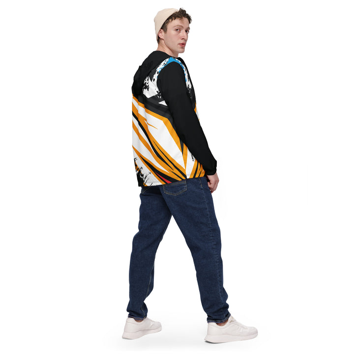 Men’s Windbreaker - White-Yellow Wing