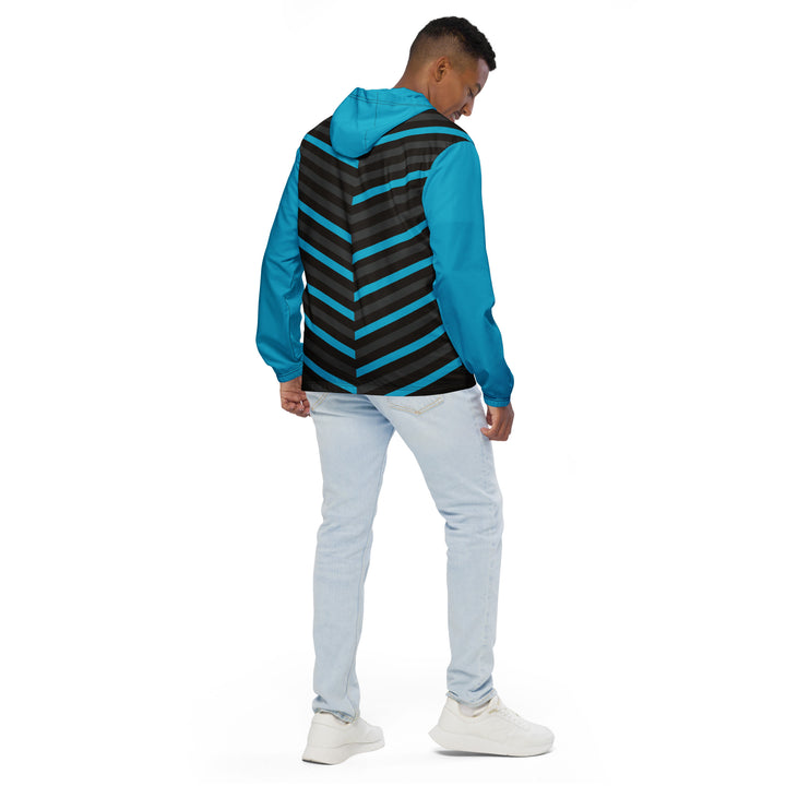 Men’s Windbreaker - Black-Blue Edge