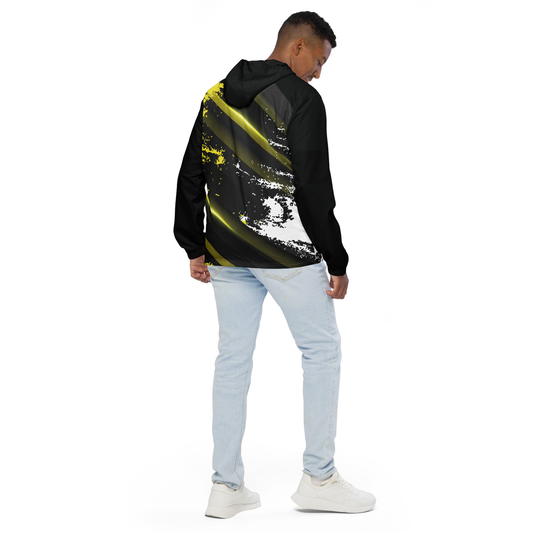 Men’s Windbreaker - Black-Yellow Shine