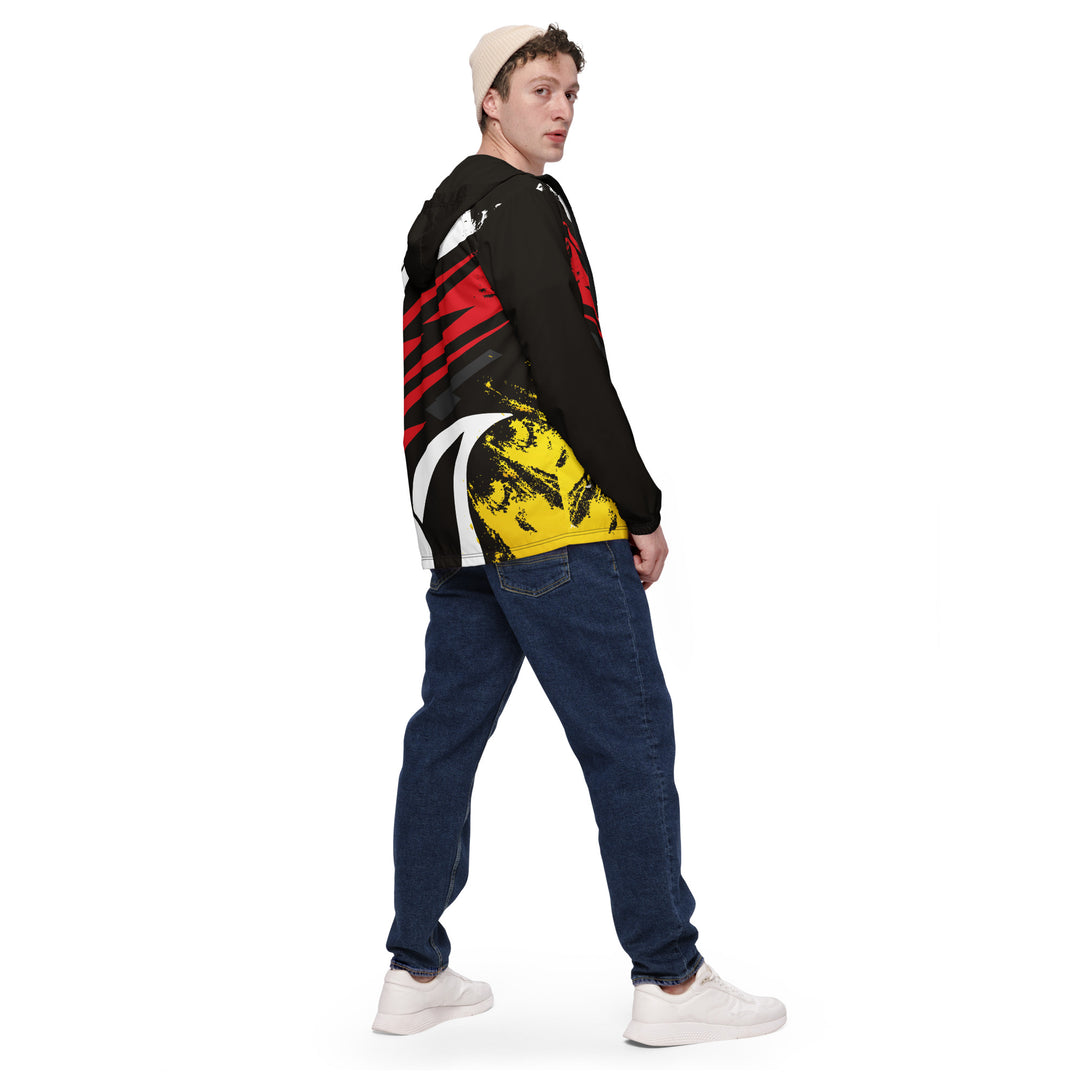 Men’s Windbreaker - Black-Red Street