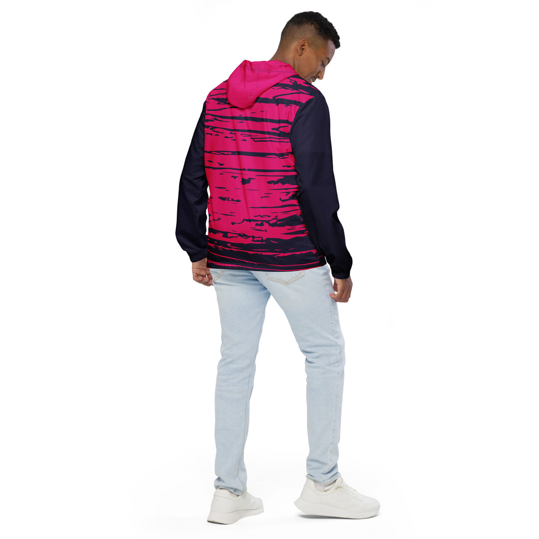 Men’s Windbreaker - Pink-Black Layer