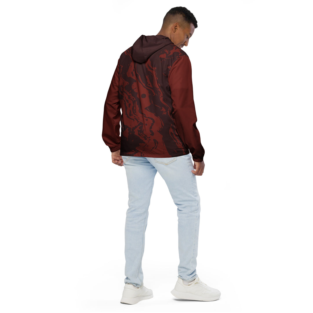 Men’s Windbreaker - Red Eruption