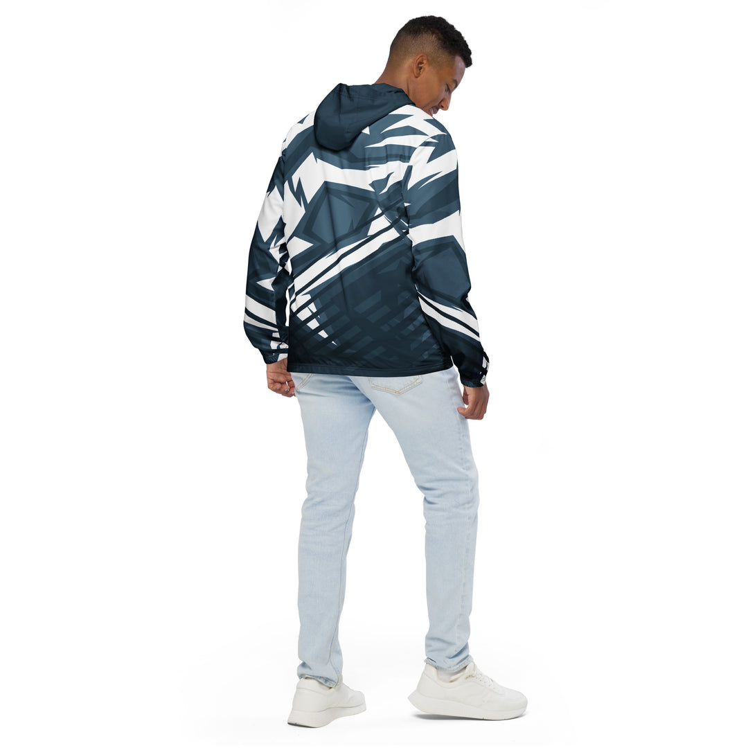 Men’s Windbreaker - Blue-White Sharp