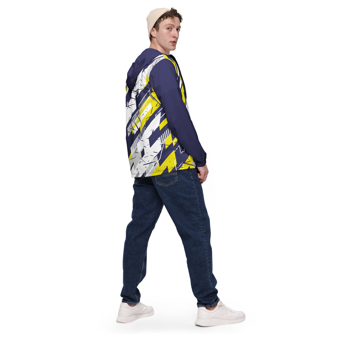 Men’s Windbreaker - White-Purple Track