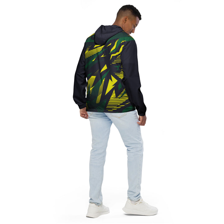 Men’s Windbreaker - Black-Yellow Arrow