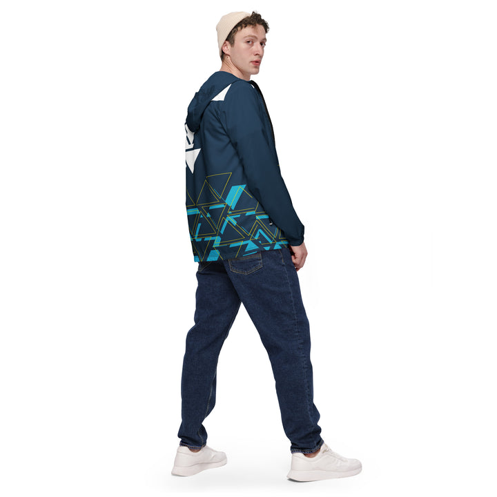 Men’s Windbreaker - Blue-White Agent