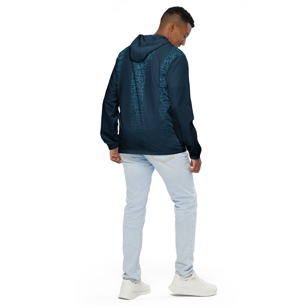 Men’s Windbreaker - Blue-Turquoise Doddle