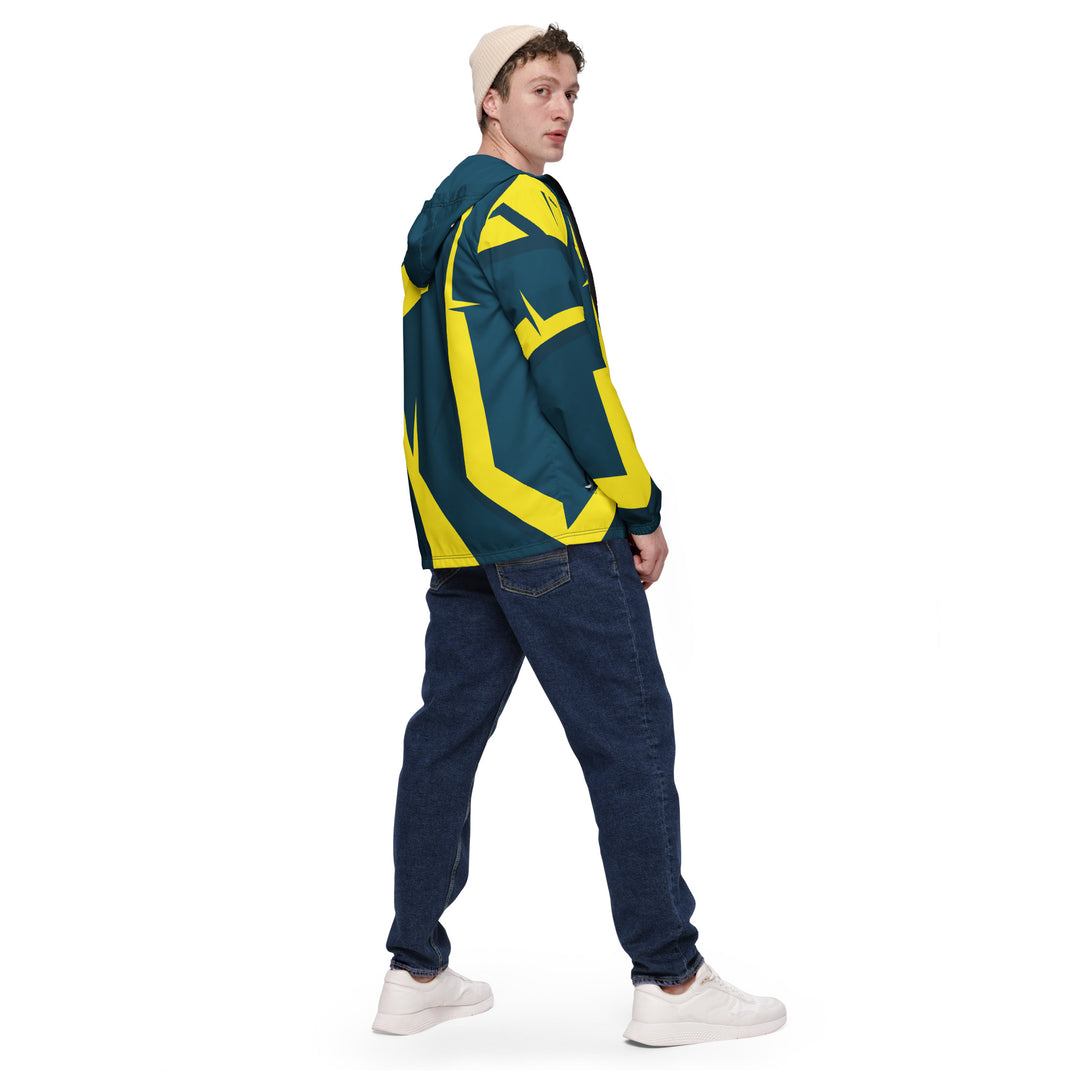 Men’s Windbreaker - Blue-Yellow Room