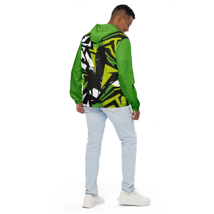 Men’s Windbreaker - Black-Green Break