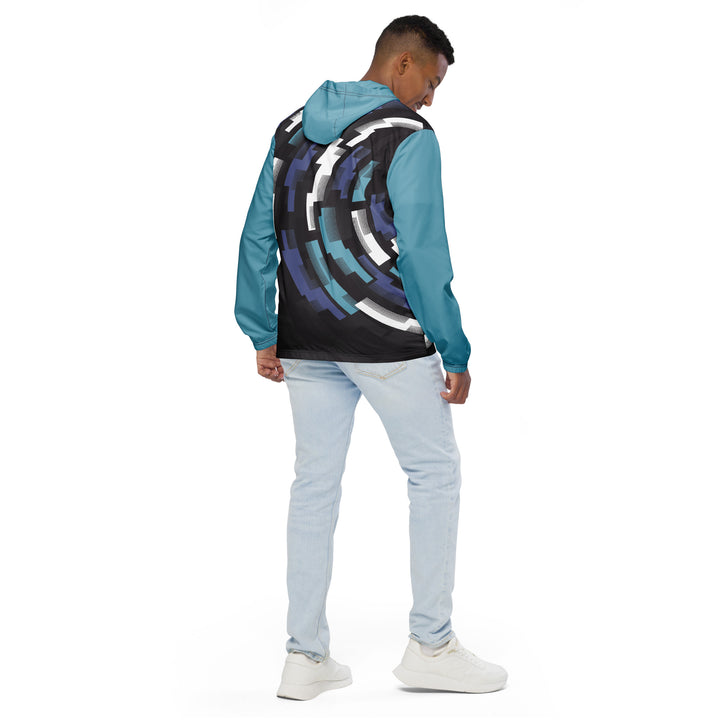 Men’s Windbreaker - Black-Blue Mech